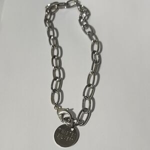 Twisted Silver Chain Necklace